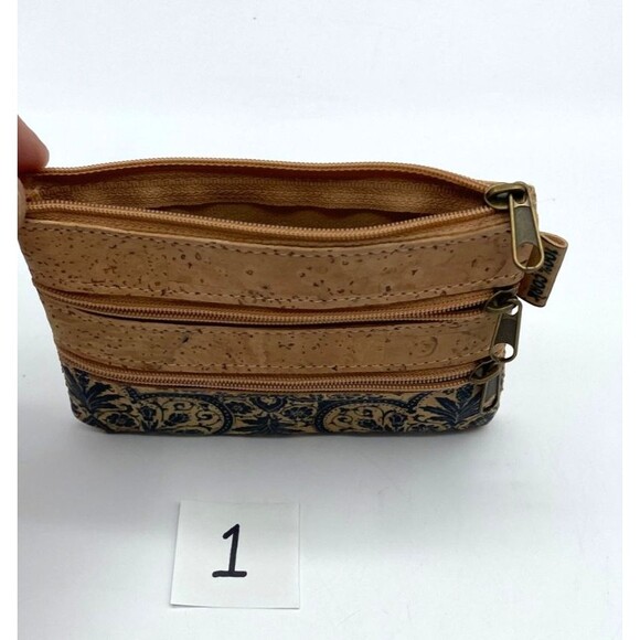 Portugal Cork Small Wallet Coin Purse Card Holder Tile Print CHOOSE PATTERN - Picture 6 of 12